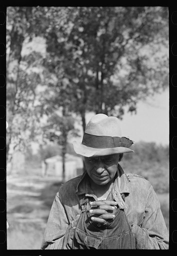 Untitled photo, possibly related to: Henry Holt, Negro farmer near Black River Falls, Wisconsin, who is being moved off submarginal land by Resettlement Administration