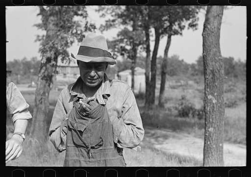 Untitled photo, possibly related to: Henry Holt, Negro farmer near Black River Falls, Wisconsin, who is being moved off submarginal land by Resettlement Administration