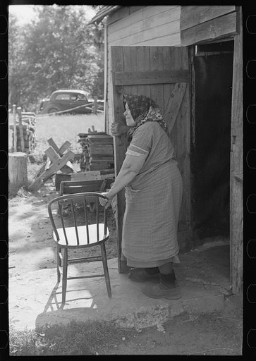 Untitled photo, possibly related to: Wife of Bohemian farmer near Black River Falls, Wisconsin