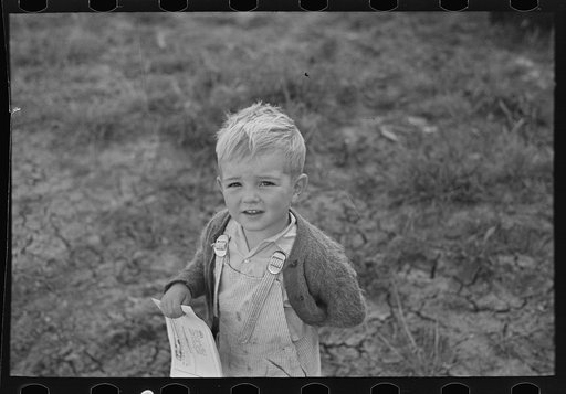 Child of cut-over farmer near Little Fork, Minnesota