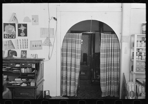 Untitled photo, possibly related to: Corner of general store, Ericsburg, Minnesota