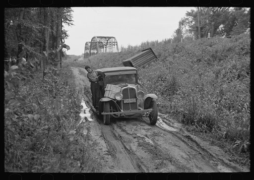 Indians on way to the berry fields near Little Fork, Minnesota