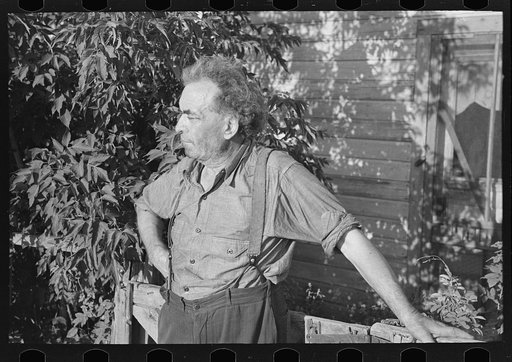 Untitled photo, possibly related to: Old resident of Winton, Minnesota. He formerly owned a livery stable