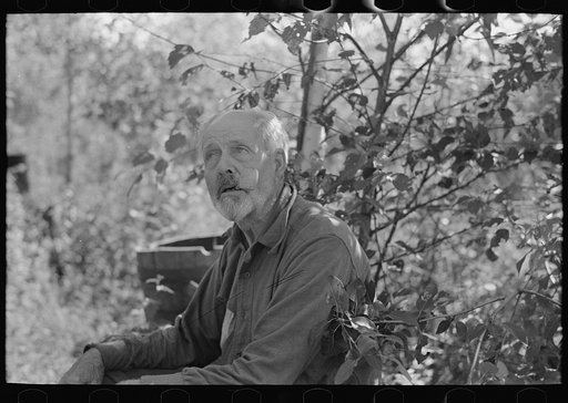 Untitled photo, possibly related to: Old mining prospector near Winton, Minnesota