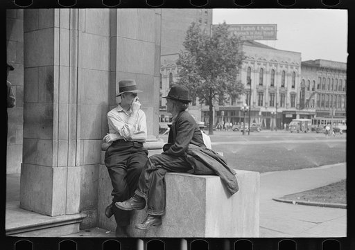 Men in Gateway District, Minneapolis, Minnesota