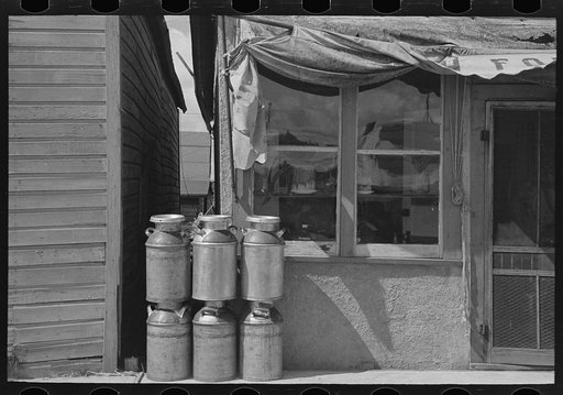 Milk cans and store, Cook, Minnesota