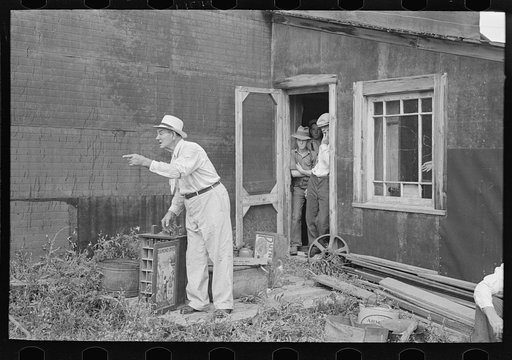 Auction in the S.W. Sparlin sale, Orth, Minnesota