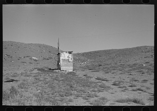 "Solitude," an outhouse on property of Frank Weeks, near Williston, North Dakota
