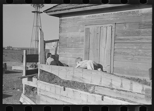 Children of Floyd Peaches. Near Williston, North Dakota