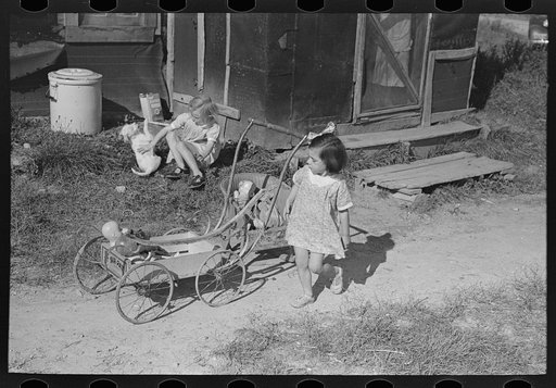 Children of cut-over farmer near Northome, Minnesota
