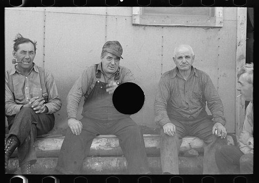 Untitled photo, possibly related to: Lumberjack at camp near Effie, Minnesota
