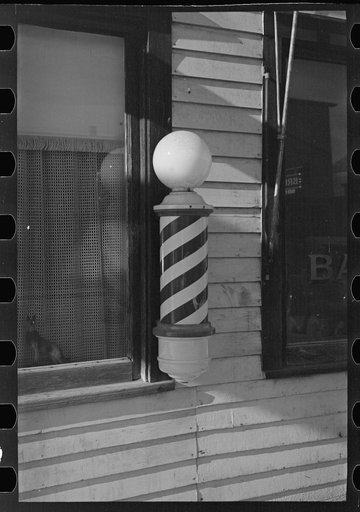 Barber pole, Plentywood, Montana