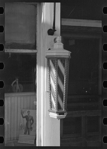 Barber pole, Plentywood, Montana