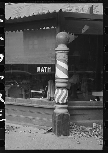 Barber poles, Belle Fourche, South Dakota