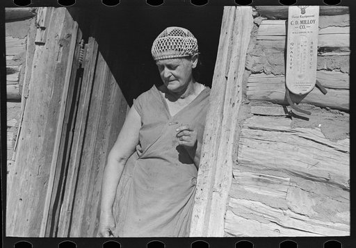 Mrs. O'Brien, wife of farmer. Southern Williams County, North Dakota