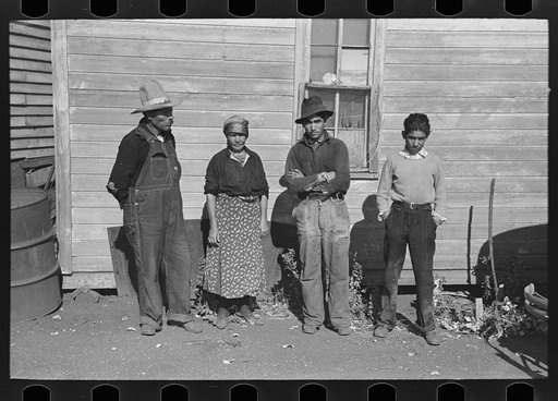 Mexican beet workers family, near Fisher, Minnesota