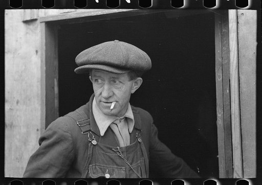 Gold miner near Two Bit Creek, South Dakota