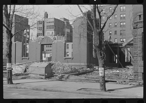 Wrecking building, I Street, Washington, D.C.