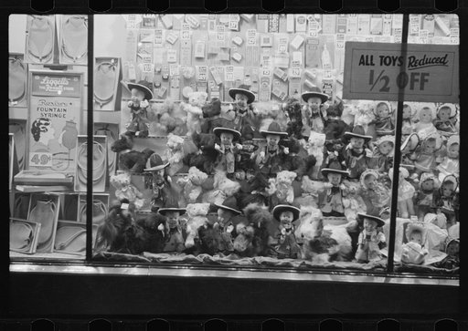 Untitled photo, possibly related to: Drugstore window, Washington, D.C.