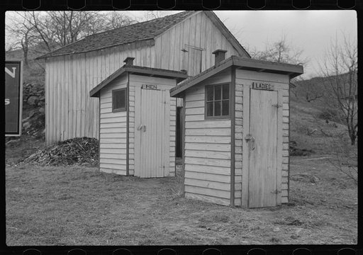 Privies on road to Skyline Drive, Virginia