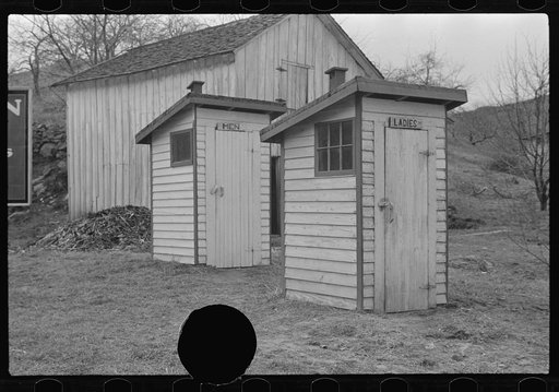 Untitled photo, possibly related to: Privies on road to Skyline Drive, Virginia