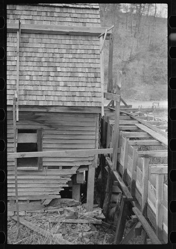 Untitled photo, possibly related to: Old gristmill on road to Skyline Drive, Virginia