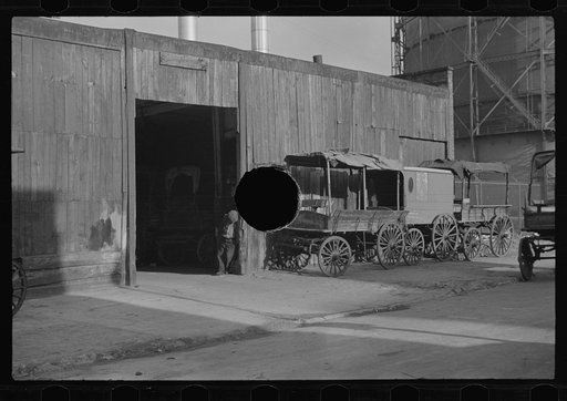 Untitled photo, possibly related to: Old livery stable, East Side, New York City