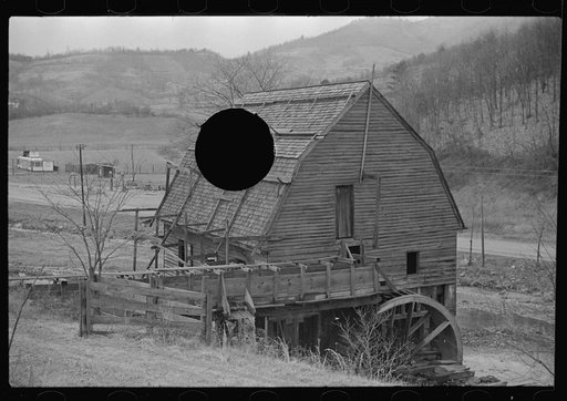 Untitled photo, possibly related to: Detail of gristmill on way to Skyline Drive, Virginia