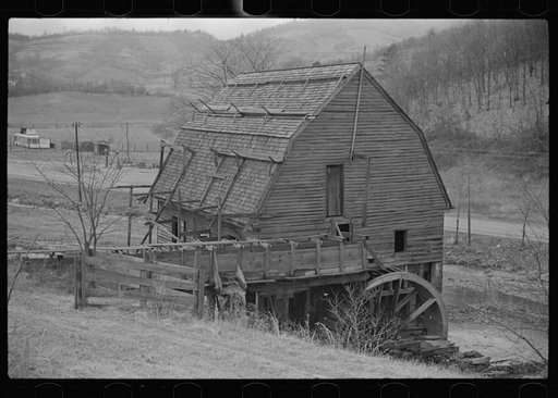 Untitled photo, possibly related to: Detail of gristmill on way to Skyline Drive, Virginia