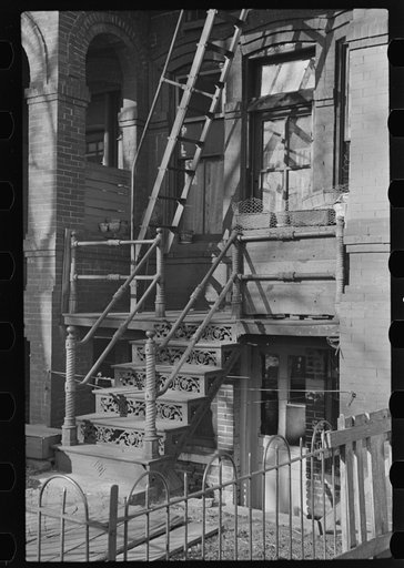 Entrance to apartment, Eighteenth and L Streets, Washington, D.C.