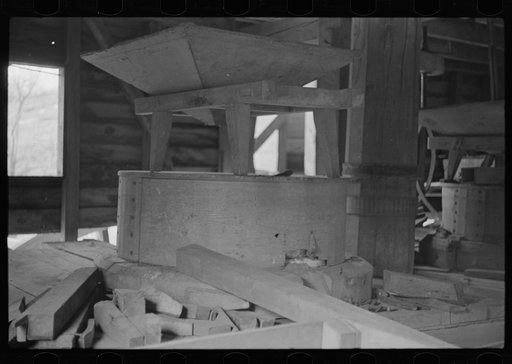 Old gristmill hopper, on way to Skyline Drive, Virginia