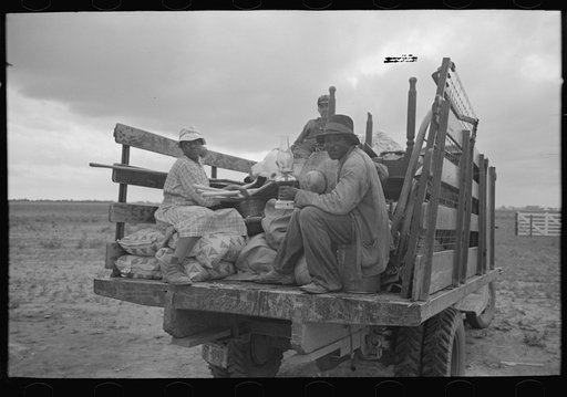 Untitled photo, possibly related to: Southeast Missouri Farms. FSA (Farm Security Administration) client, former sharecropper moving with all possessions on truck from old home to new house