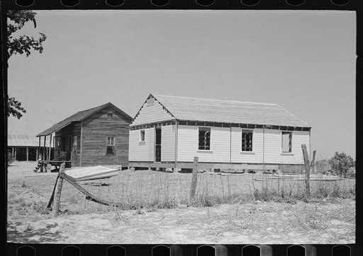Untitled photo, possibly related to: Front porch of sharecropper cabin, Southeast Missouri Farms