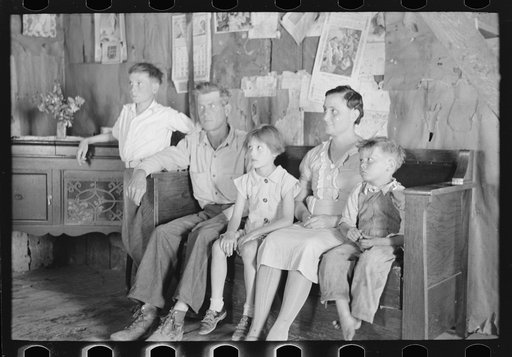 Untitled photo, possibly related to: Family of FSA (Farm Security Administration) client and former sharecropper. Southeast Missouri Farms