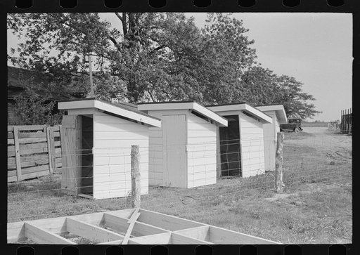 Privies. Onward march the crusaders of rural sanitary conditions. Southeast Missouri Farms Project