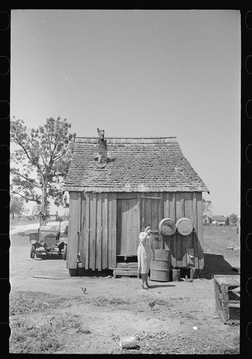 Untitled photo, possibly related to: New Madrid County, Missouri sharecropper's home