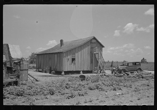Untitled photo, possibly related to: Sharecropper home, New Madrid County, Missouri