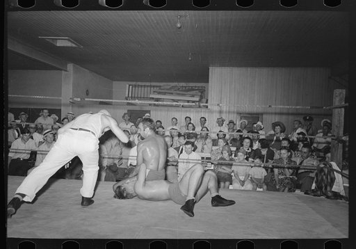 Wrestling match sponsored by American Legion, Sikeston, Missouri