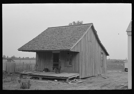 Untitled photo, possibly related to: Sharecropper cabin, Southeast Missouri Farms