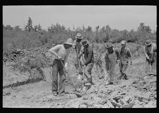 Untitled photo, possibly related to: Southeast Missouri Farms Project. Drainage ditch