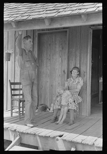Untitled photo, possibly related to: Grandmother and child, Southeast Missouri Farms