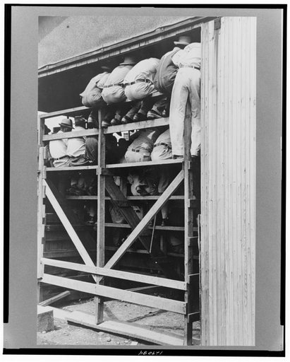 Spectators at cattle auction, Sikeston, Missouri