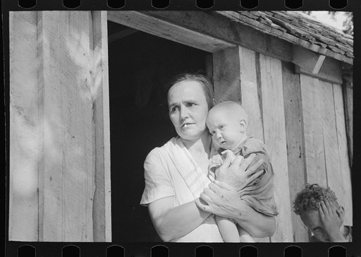 Wife and child of sharecropper, cut-over farmer of Mississippi bottoms