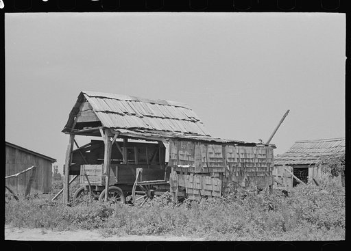 Shed for wagon storage, New Madrid County, Missouri