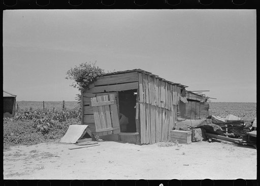 Shed on sharecropper's farm, New Madrid County, Missouri
