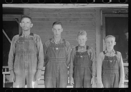 FSA (Farm Security Administration) client with three sons, Caruthersville, Missouri