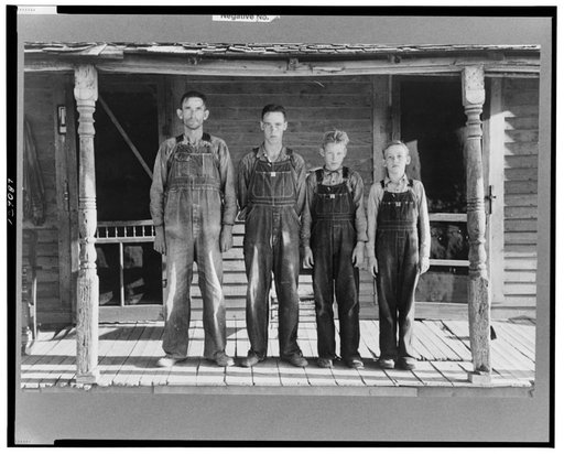 FSA (Farm Security Administration) client with three sons, Caruthersville, Missouri