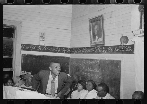 Negro revival meeting, La Forge, Missouri