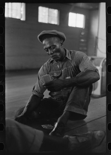 Untitled photo, possibly related to: Game of coon-can in store near Reserve, Louisiana