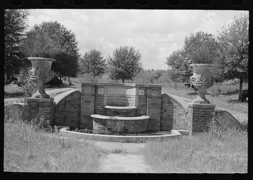 Untitled photo, possibly related to: Entrance to Riverside Park, "bust" real estate development north of New Orleans, Louisiana